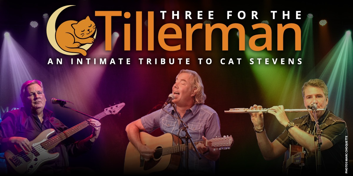 Three for the Tillerman event artwork from Showpass