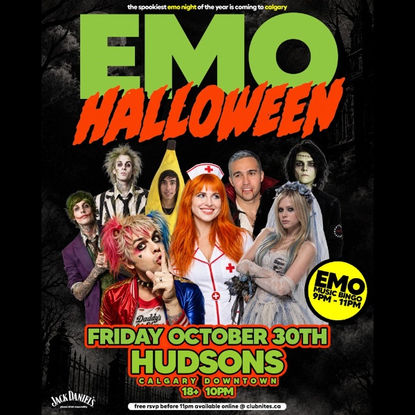EMO HALLOWEEN @ HUDSONS CALGARY (downtown)