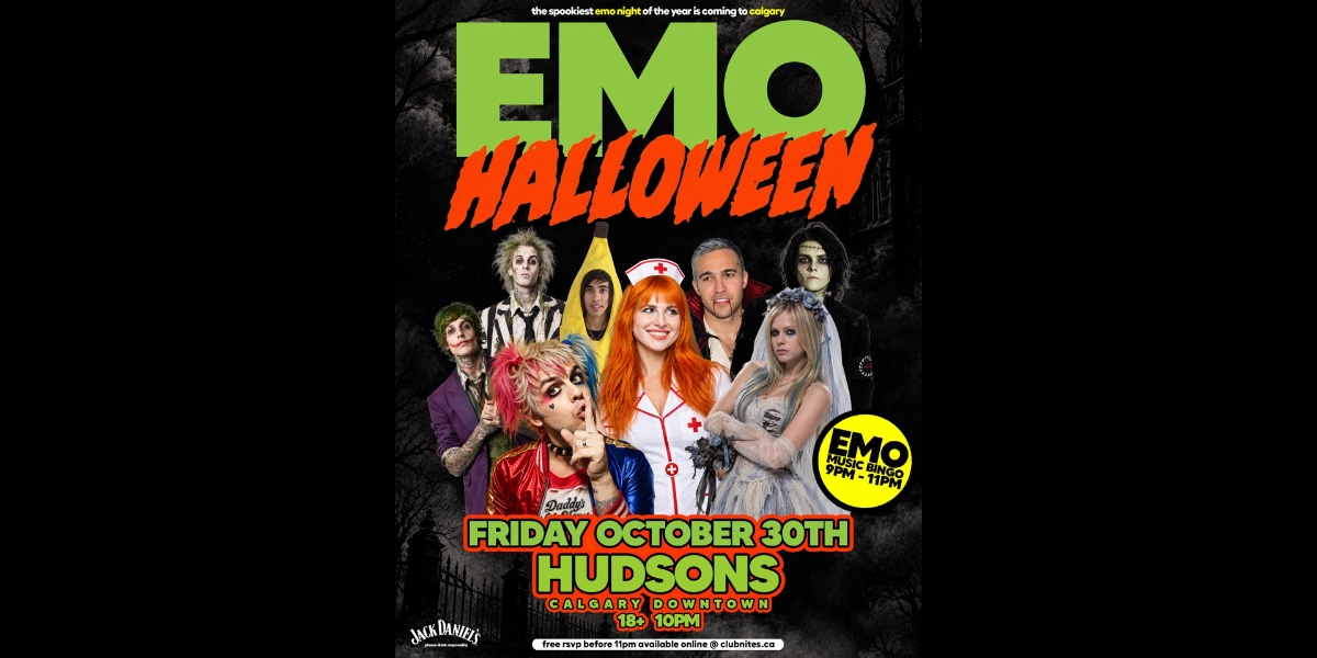EMO HALLOWEEN @ HUDSONS CALGARY (downtown)