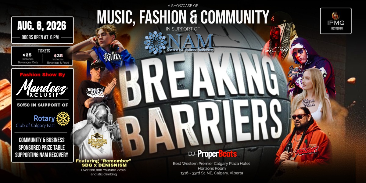 Breaking Barriers event artwork from Showpass