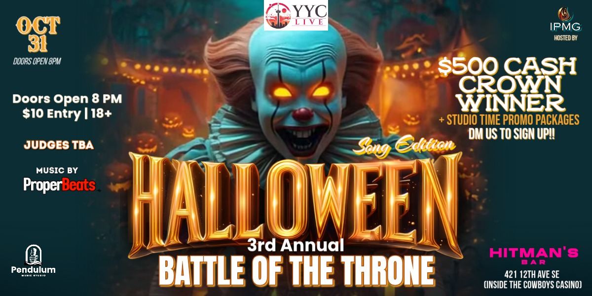 YYC Live Battle of the Throne — official event artwork