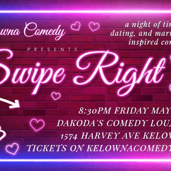 Swipe Right at night of relationship themed comedy