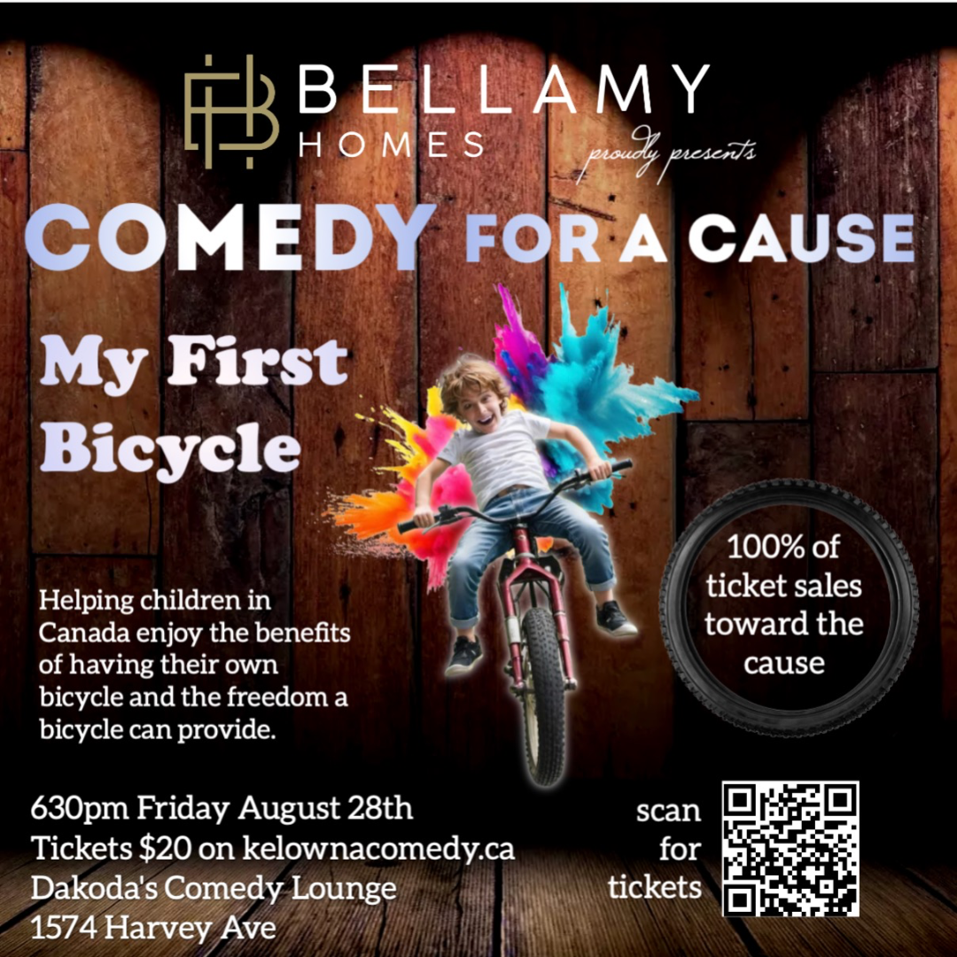Comedy for a Cause for My First Bicycle presented by Bellamy Homes