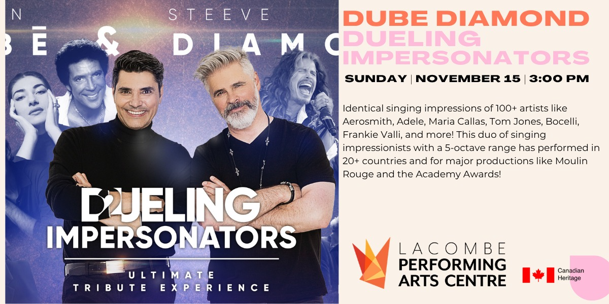 Dueling Impersonators event artwork from Showpass