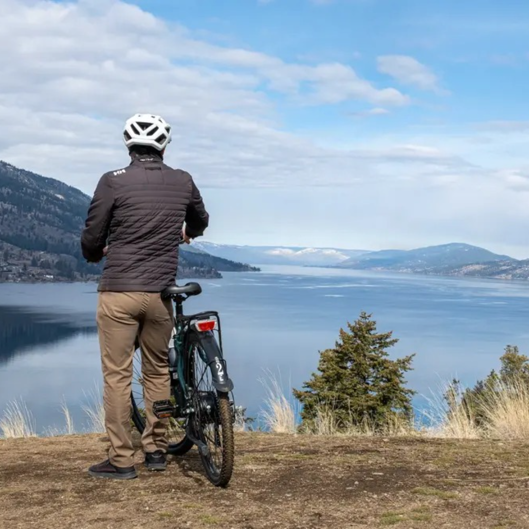 Okanagan Lake Views Guided E-Bike Tour with Picnic