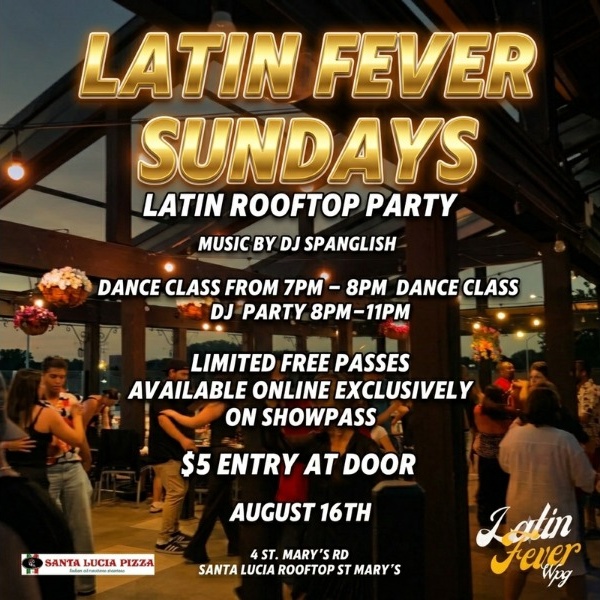 LATIN FEVER SUNDAYS (LATIN ROOFTOP PARTY)
