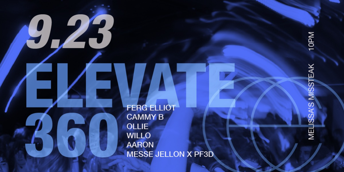 Elevate 360: Melissa's Missteak Banff event artwork from Showpass