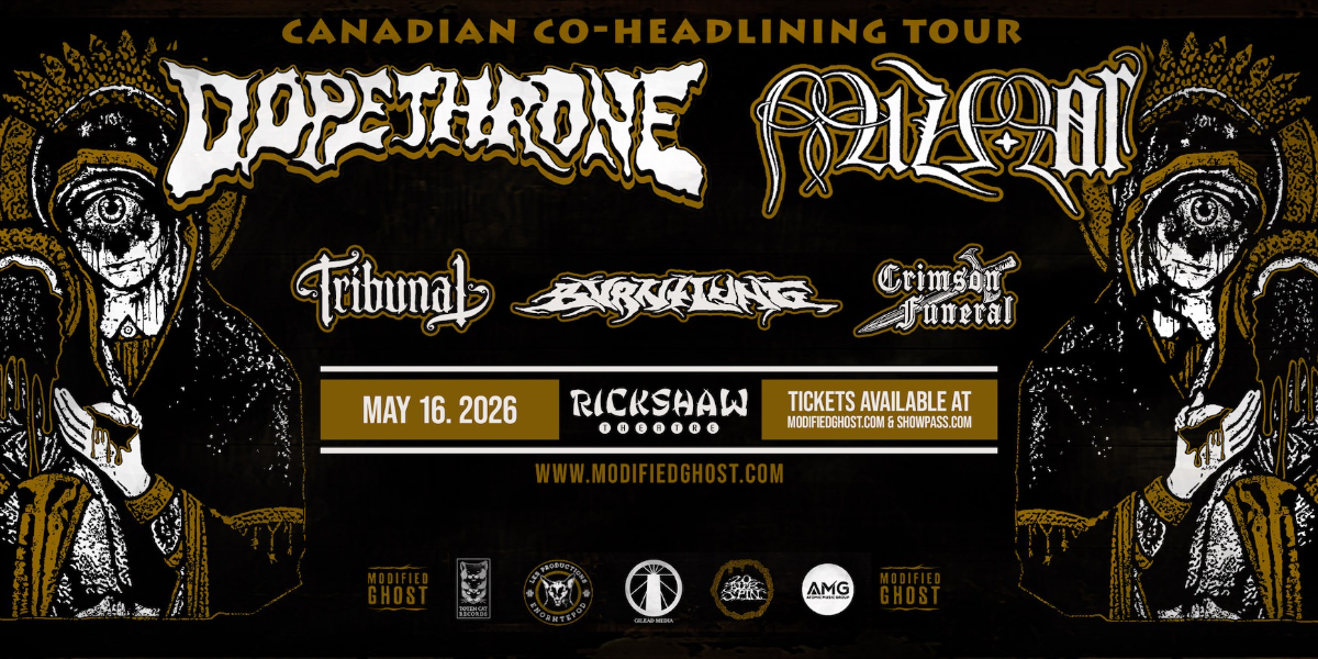 DOPETHRONE & MIZMOR with Tribunal, Burnt Lung & Crimson Funeral