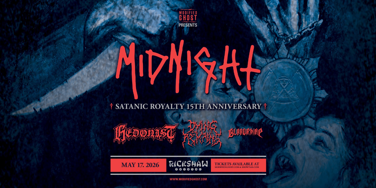 MIDNIGHT with Hedonist, Dying Remains & Bloodrhine