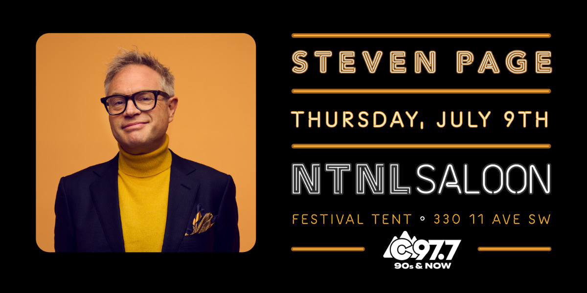 Steven Page National Saloon event artwork from Showpass