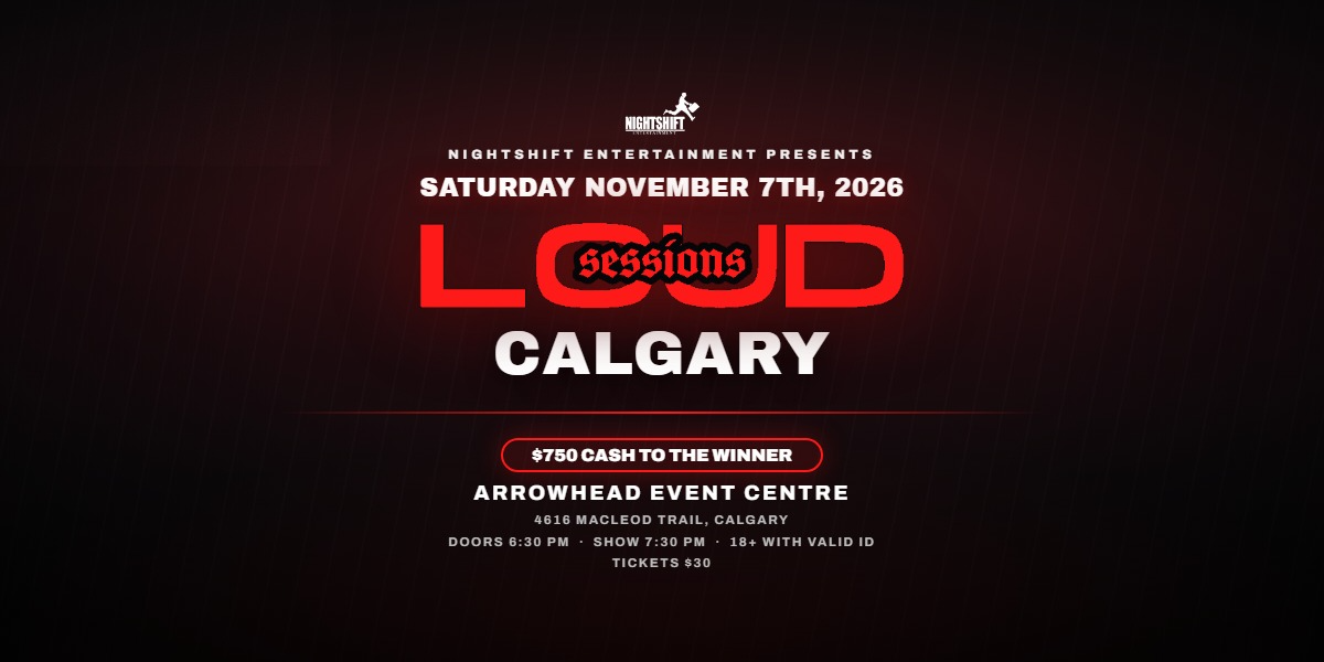 Loud Sessions Calgary event artwork from Showpass