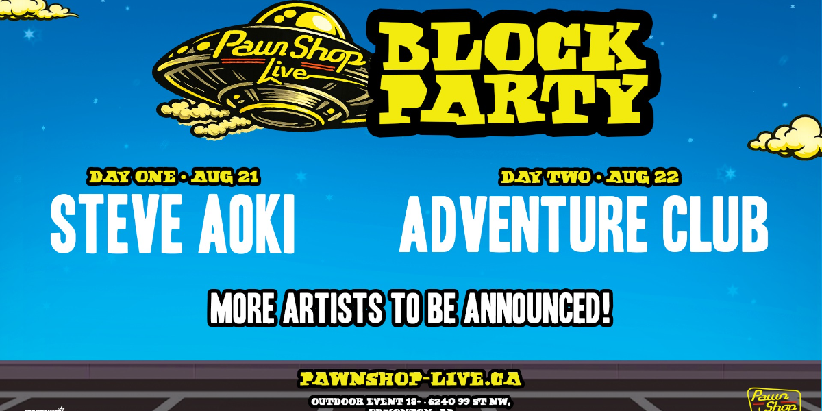 Pawn Shop Block Party 2026 event artwork from Showpass / Nightshift Entertainment