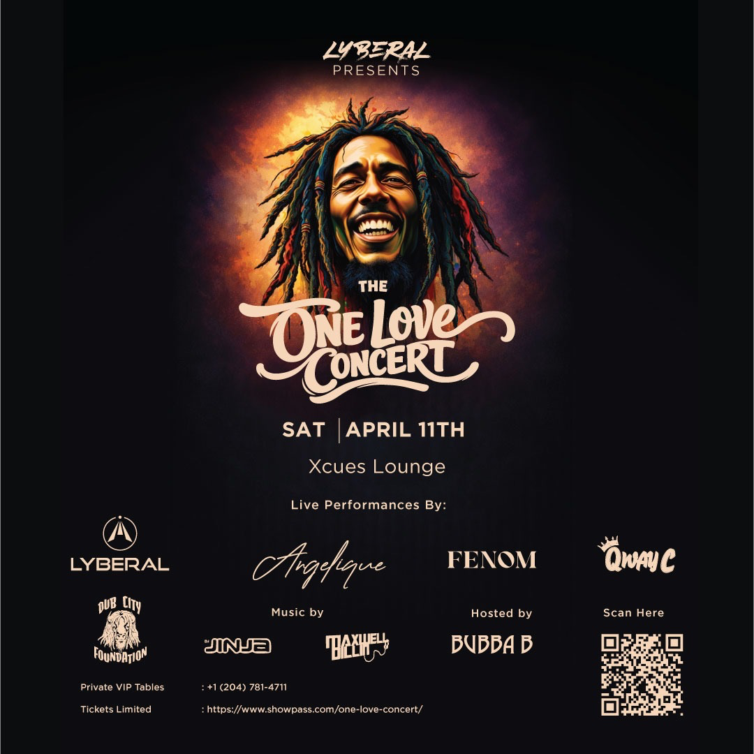 The One Love Concert - X-Cues' Cafe & Lounge - Winnipeg - Apr 11