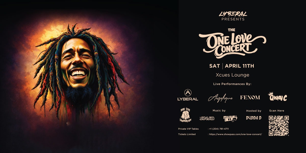 The One Love Concert - X-Cues' Cafe & Lounge - Winnipeg - Apr 11