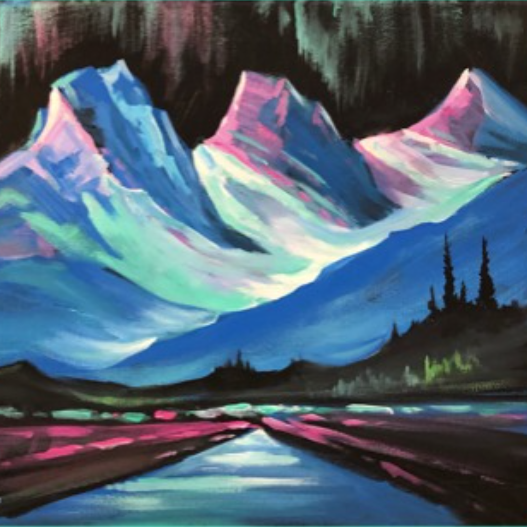 Paint Night - Three Sisters Aurora