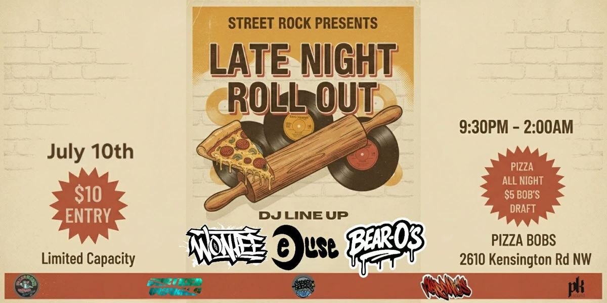 Street Rock Presents The Late Night Roll Out event artwork from Showpass