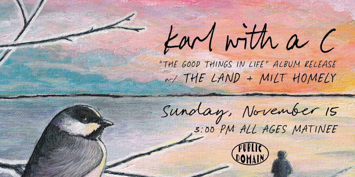 Karl with a C Vinyl Album Release show