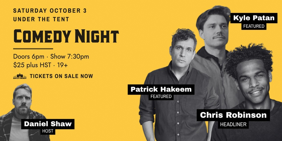 Comedy Night under the Big Tent - Saturday, October 3, 2026