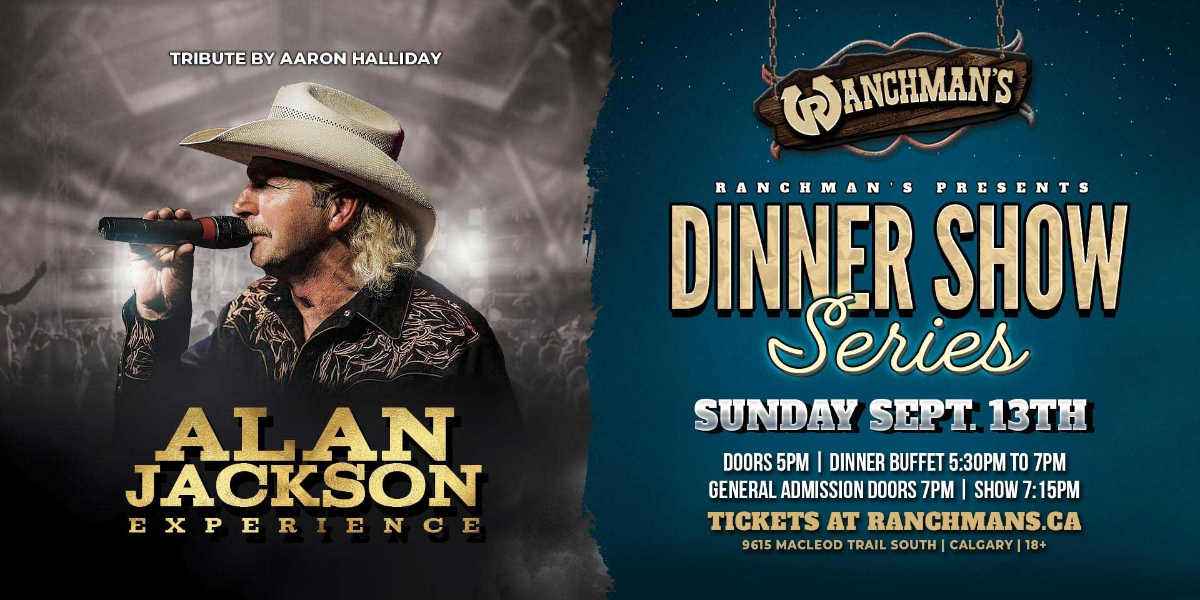 The Alan Jackson Experience Calgary event artwork from Showpass