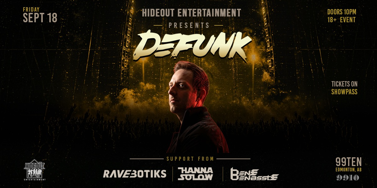 Hideout Entertainment Presents: DEFUNK event artwork from Showpass