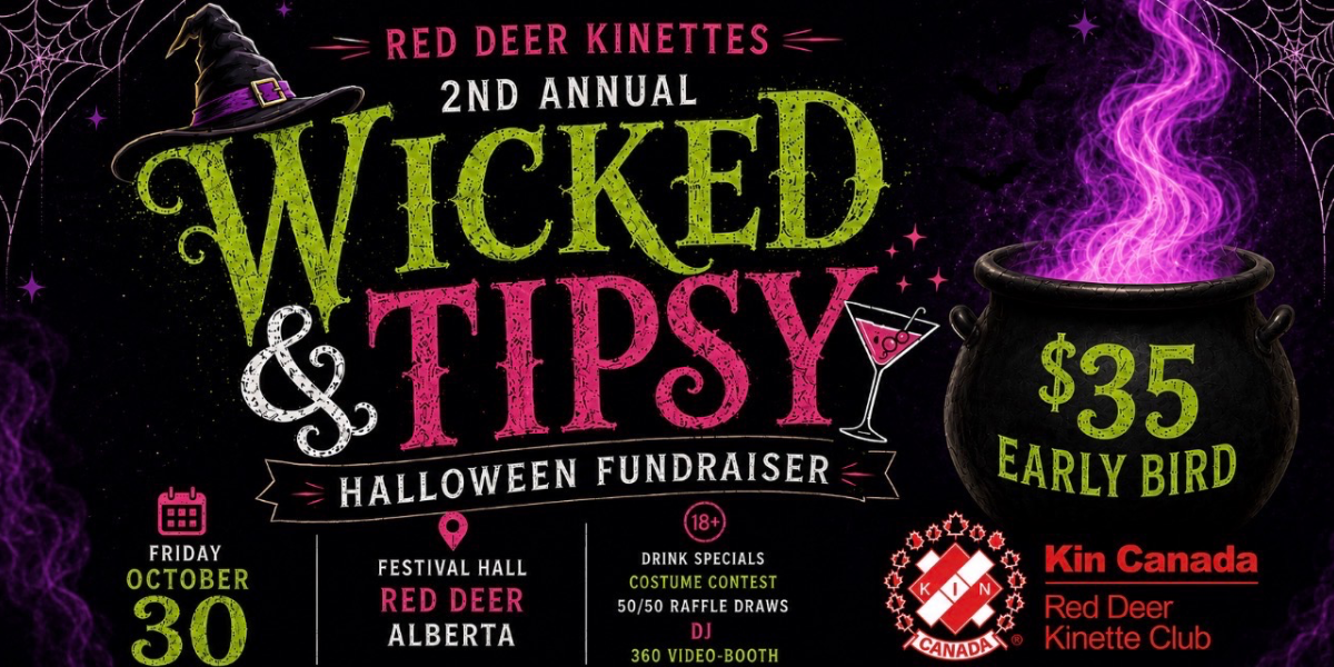 Wicked & Tipsy Halloween Party 2026 event artwork from Showpass