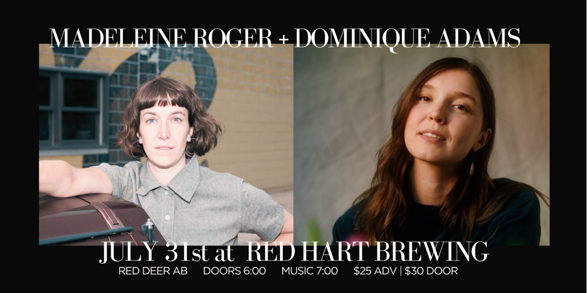 Dominique Adams and Madeleine Roger event artwork from Showpass