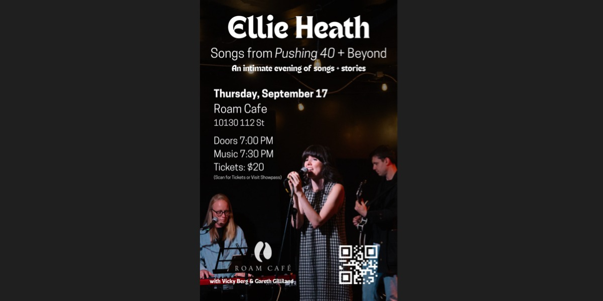 Ellie Heath - Live at Roam event artwork from Showpass