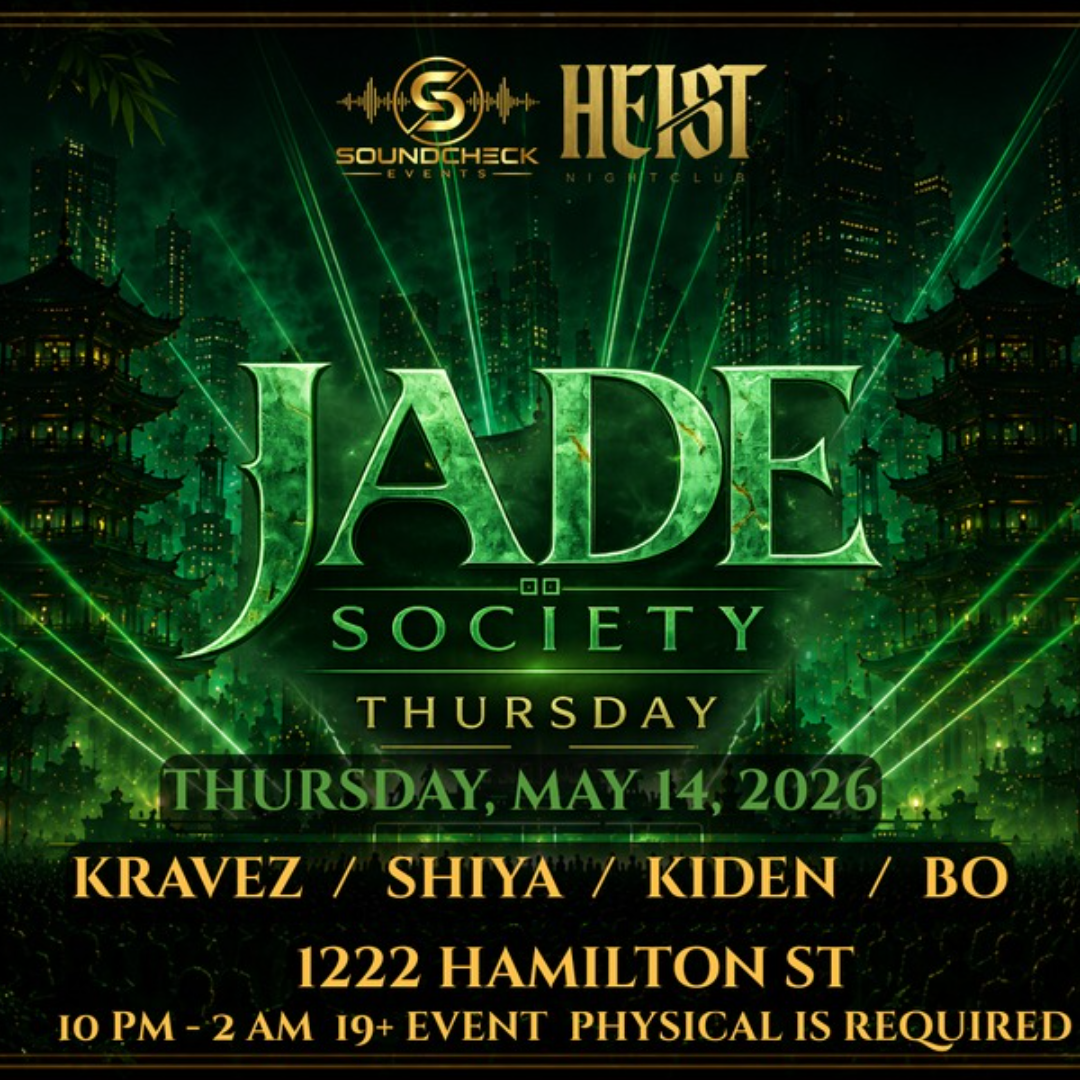 JADE SOCIETY THURSDAY- May 14th