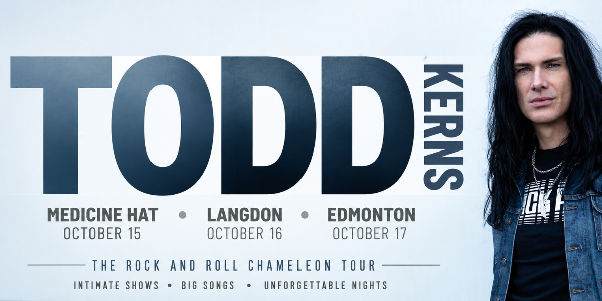 Todd Kerns R&R Chamelion Tour Edmonton event artwork from Showpass