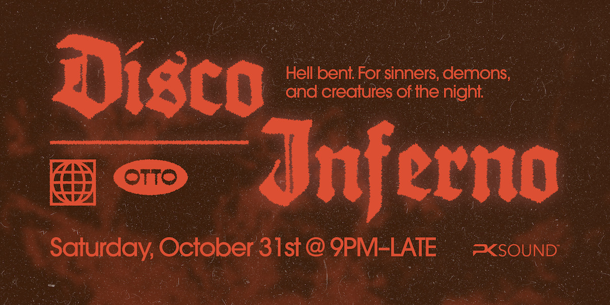 DISCO INFERNO — official event artwork