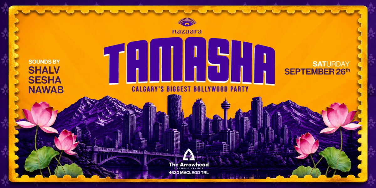 TAMASHA Calgary event artwork from Showpass
