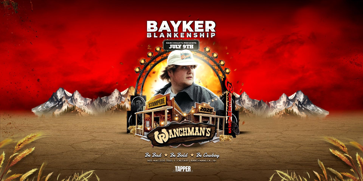 Bayker Blankenship Calgary event artwork from Showpass