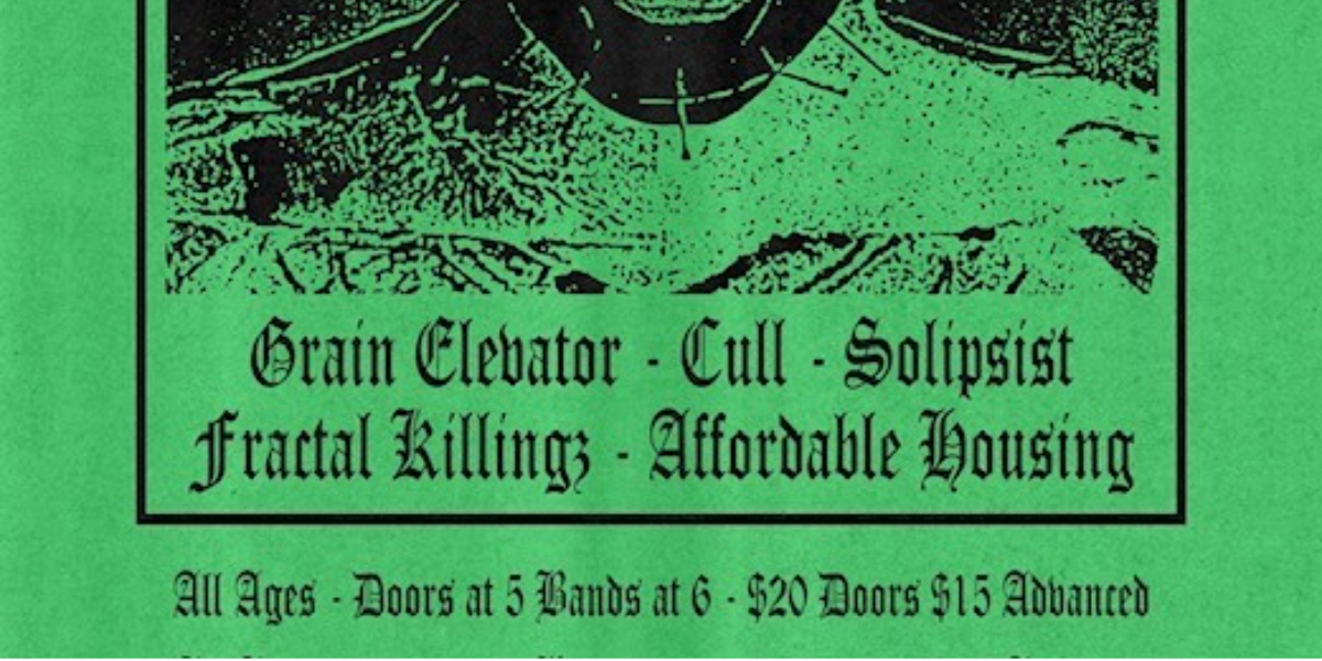 Bog Walker, Grain Elevator, Cull & More @ The Aviary! event artwork from Showpass