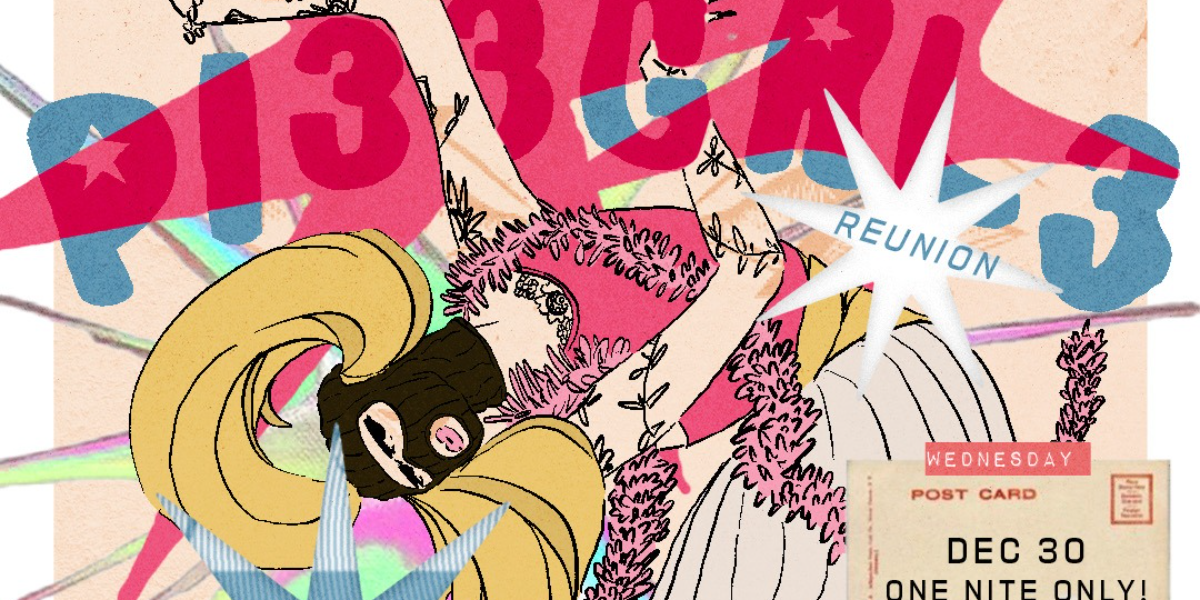 Pi33Grl3 w. L.N Baba, MadJohn & Pails/Buckets @ The Aviary! — official event artwork