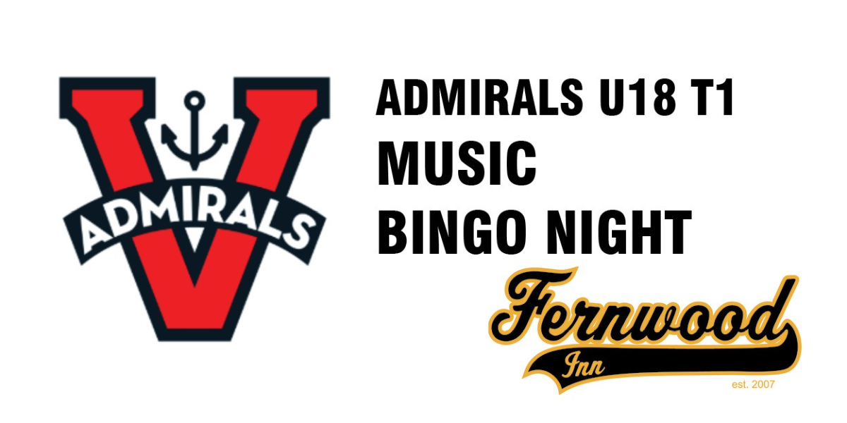 Admirals U18 T1 Music Bingo