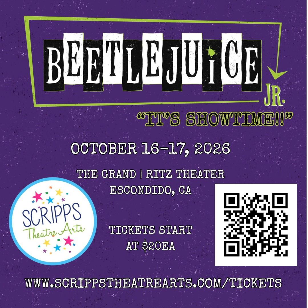 Scripps Theatre Arts presents "Beetlejuice JR" — Otros · Escondido