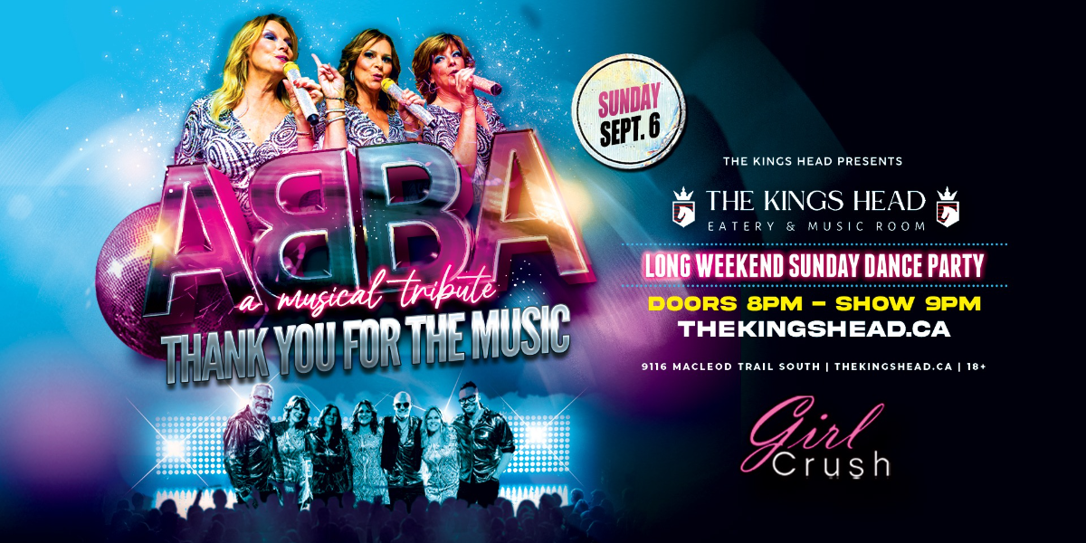 ABBA - THANK YOU FOR THE MUSIC event artwork from Showpass