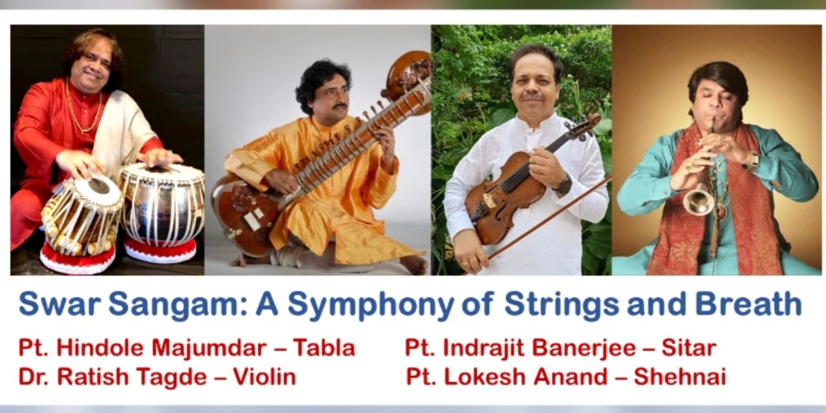 Swar Sangam: A Symphony of Strings and Breath event artwork from Showpass