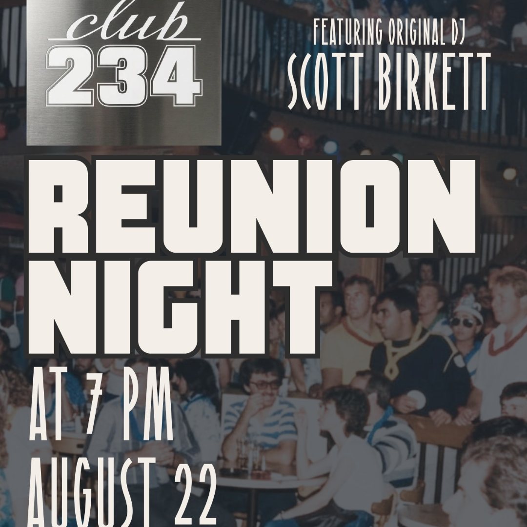 Club 234 Reunion Night Retro Dance Party
