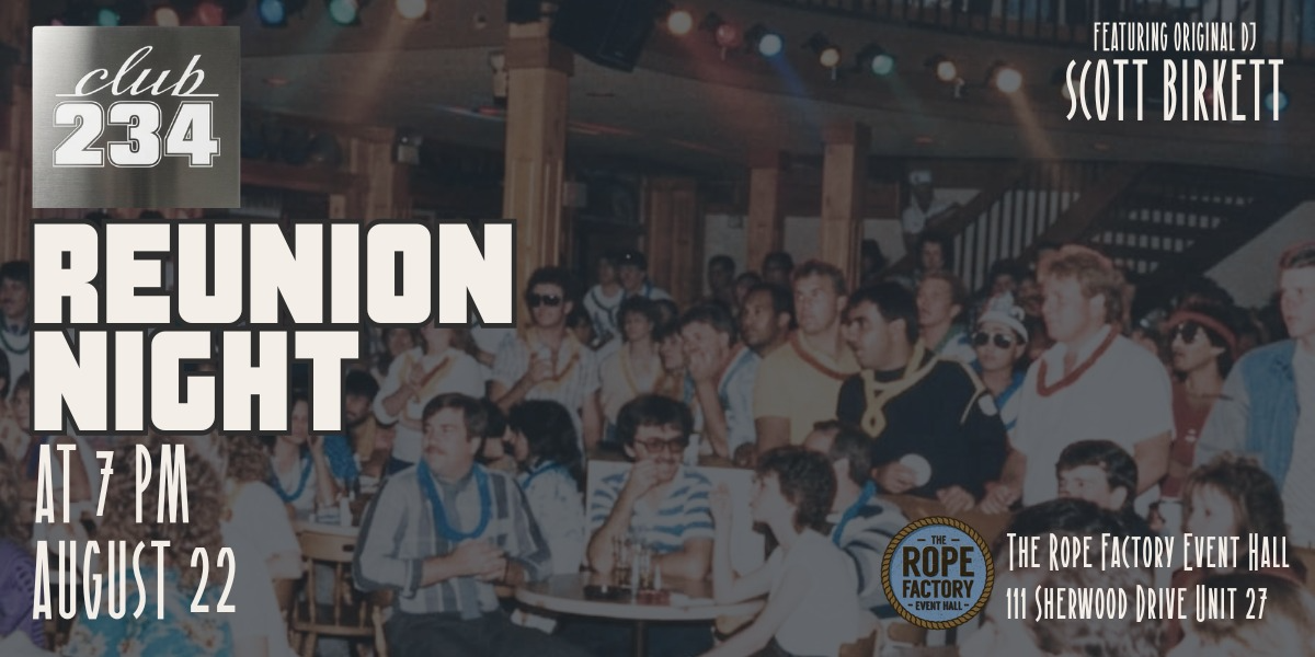Club 234 Reunion Night Retro Dance Party