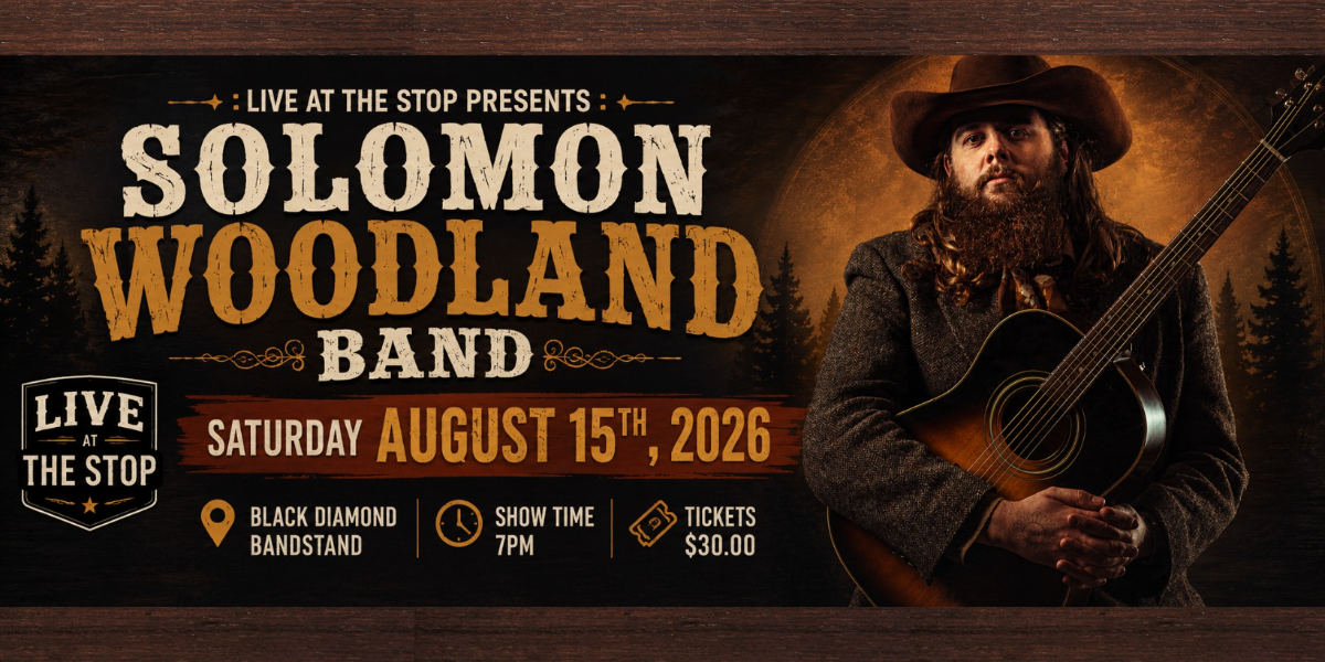 Solomon Woodland Band Live At The Stop Presents - The Feed Lot event artwork from Showpass