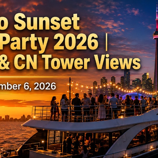 Toronto Sunset Cruise Party 2026 | Skyline & CN Tower Views