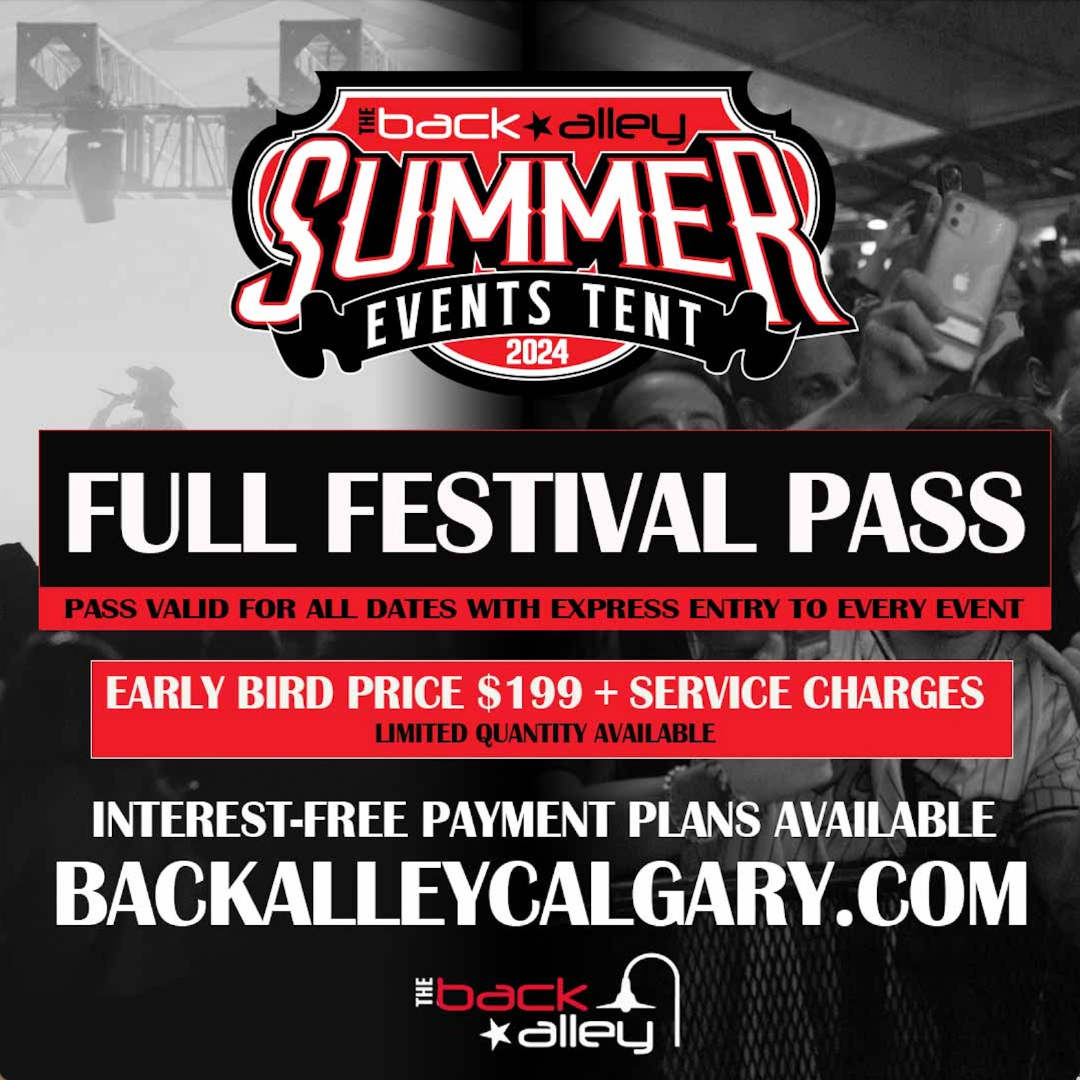 2024 Back Alley Summer Events Tent Full Festival Pass With Express