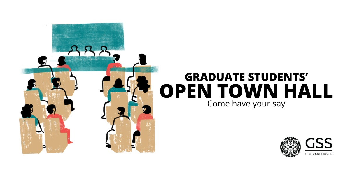 Join us for refreshments! Calling all grad students. Have Your Say!