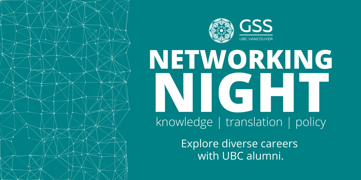 GSS Networking night: knowledge translation and policy