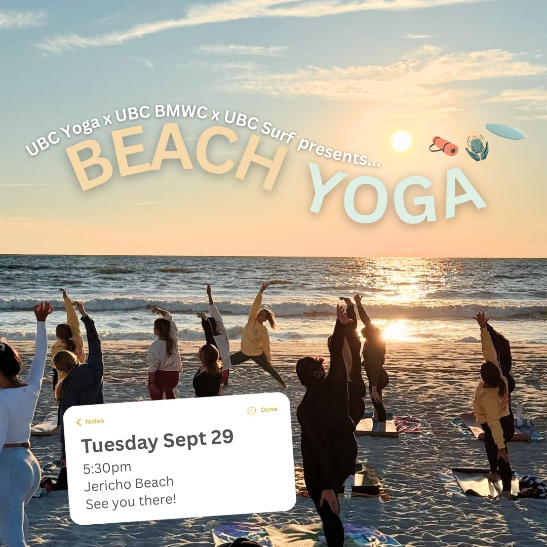Beach Yoga ( UBC Yoga x UBC Surf x UBC BMWC )