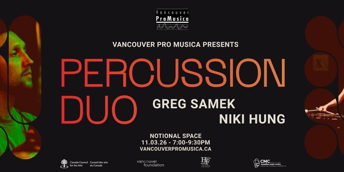 Vancouver Pro Musica Presents: Percussion Duo