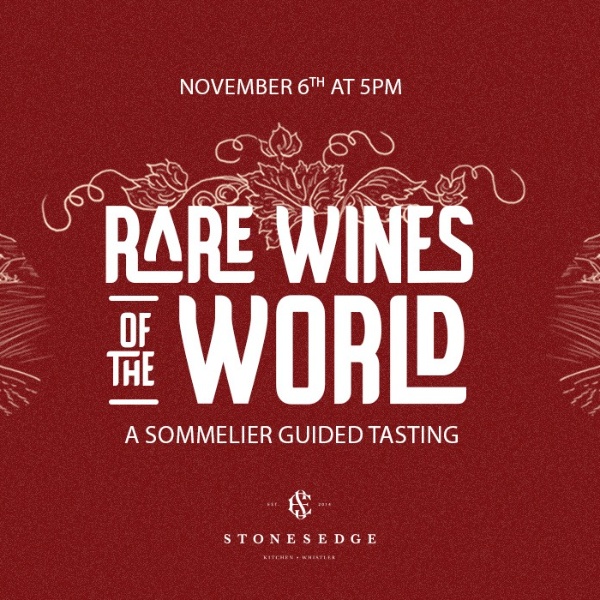 Stonesedge Kitchen: Rare Wines of the World: A Sommelier-Guided Tasting