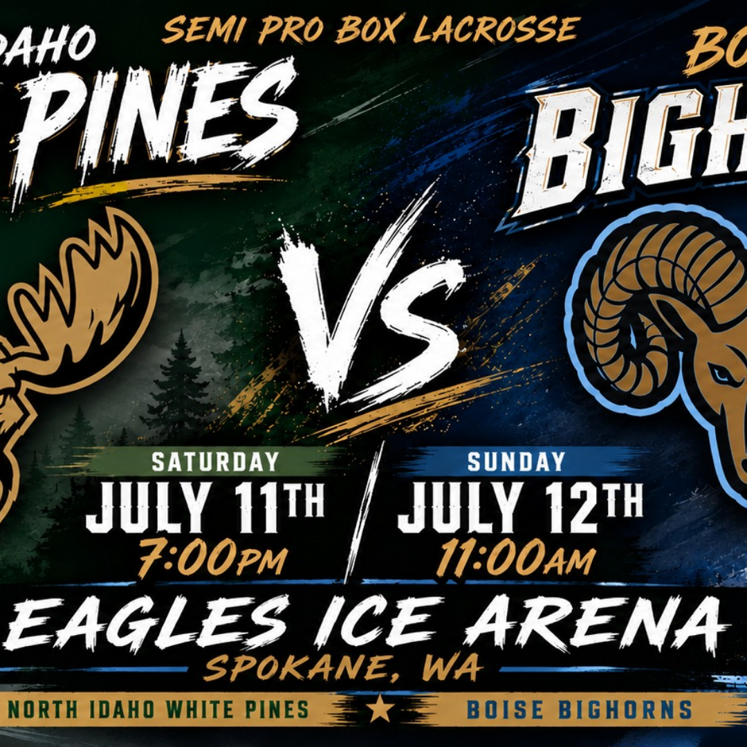 North Idaho White Pines vs Boise Bighorns Box Lacrosse