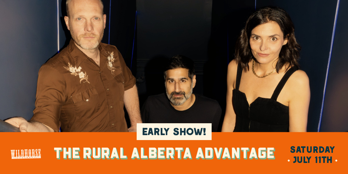 The Rural Alberta Advantage Wildhorse Saloon event artwork from Showpass